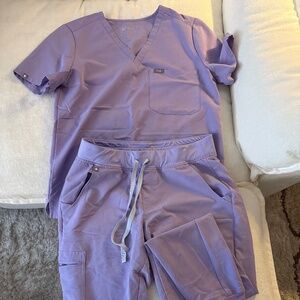 Lavender purple fig scrubs